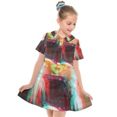 Eating Lunch 3d Kids  Short Sleeve Shirt Dress by snowwhitegirl