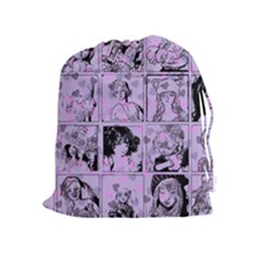 Lilac Yearbook 1 Drawstring Pouch (xl) by snowwhitegirl