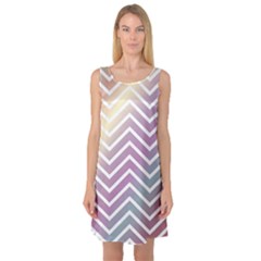 Ombre Zigzag 01 Sleeveless Satin Nightdress by snowwhitegirl