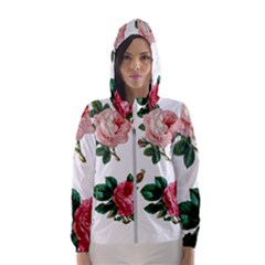 Roses 1770165 1920 Hooded Windbreaker (women) by vintage2030