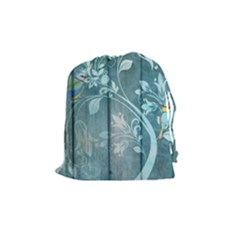 Green Tree Drawstring Pouch (medium) by vintage2030