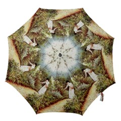 Lady And Scenery Hook Handle Umbrellas (small) by vintage2030