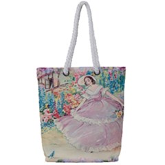 Vintage 1203865 960 720 Full Print Rope Handle Tote (small) by vintage2030