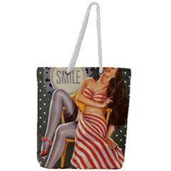Retro 1410650 960 720 Full Print Rope Handle Tote (large) by vintage2030