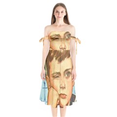 Retro 1480643 960 720 Shoulder Tie Bardot Midi Dress by vintage2030