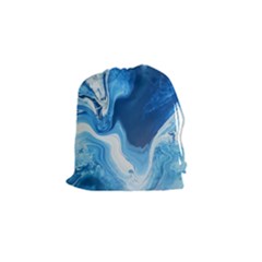 Cobalt Drawstring Pouch (small) by WILLBIRDWELL