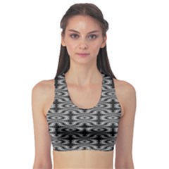 Monochrome Centipede Arabesque Sports Bra by linceazul