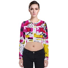 Distorted Shapes                                      Zip Up Bomber Jacket by LalyLauraFLM