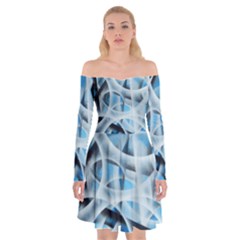 Hindsight Off Shoulder Skater Dress by WILLBIRDWELL