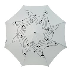 Music Partition Golf Umbrellas by alllovelyideas
