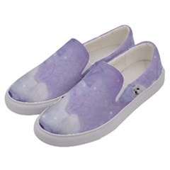 Cute Little Maltese, Soft Colors Men s Canvas Slip Ons by FantasyWorld7