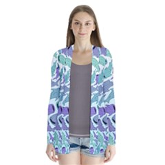 Whale Sharks Drape Collar Cardigan by mbendigo