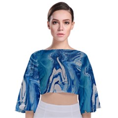 Tsunami Tie Back Butterfly Sleeve Chiffon Top by WILLBIRDWELL