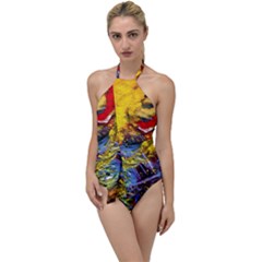 Yellow Chik 3 Go With The Flow One Piece Swimsuit by bestdesignintheworld