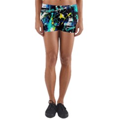 Brain Reflections 6 Yoga Shorts by bestdesignintheworld