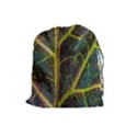 Leaf Abstract Nature Design Plant Drawstring Pouch (Large) View1