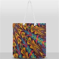 Background Abstract Texture Full Print Rope Handle Tote (large) by Sapixe