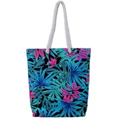 Leaves Picture Tropical Plant Full Print Rope Handle Tote (small) by Sapixe