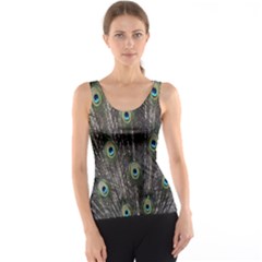 Background Peacock Feathers Tank Top by Sapixe