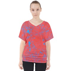 Blue Blood V-neck Dolman Drape Top by WILLBIRDWELL