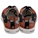 Awesome Black And White Wolf Men s Low Top Canvas Sneakers View4