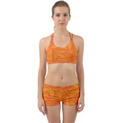 Pop Orange Back Web Gym Set by ArtByAmyMinori
