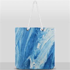 Water Full Print Rope Handle Tote (large) by WILLBIRDWELL