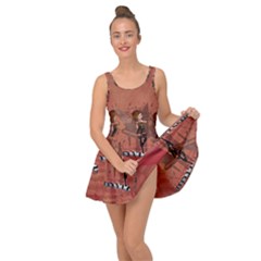 Cute Fairy Dancing On A Piano Inside Out Casual Dress by FantasyWorld7