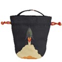 Rocket Space Stars Drawstring Bucket Bag View1