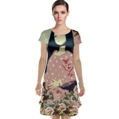 Rose Floral Doll Cap Sleeve Nightdress by snowwhitegirl
