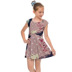 Rose Floral Doll Kids Cap Sleeve Dress by snowwhitegirl