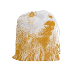 Bear Drawstring Pouch (xl) by snowwhitegirl