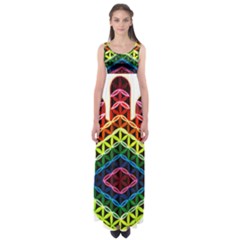 Hamsa Of God Empire Waist Maxi Dress by CruxMagic