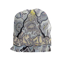 Supersonic Spaceships Drawstring Pouch (xl) by chellerayartisans