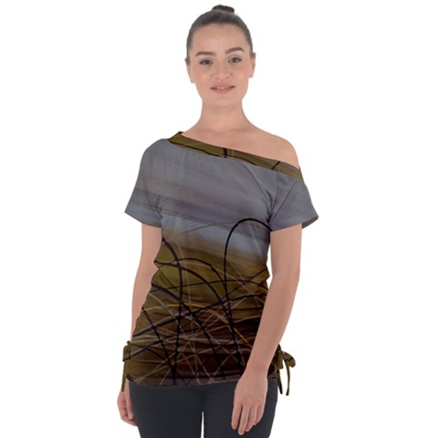 Static Tie-up Tee by WILLBIRDWELL