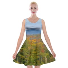 Michelle Maria s Smugglers Notch Vermont Velvet Skater Dress by SusanFranzblau
