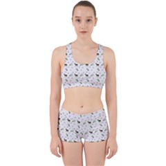White Deer Pattern Work It Out Gym Set by snowwhitegirl