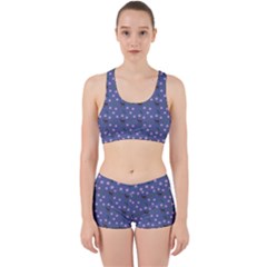 Blue Deer Pattern Work It Out Gym Set by snowwhitegirl