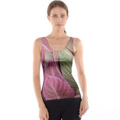 Pink Leaves Tank Top by snowwhitegirl