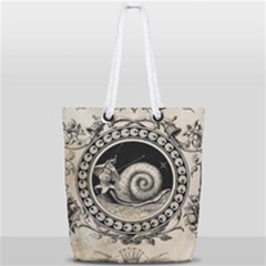 Snail 1618209 1280 Full Print Rope Handle Tote (small) by vintage2030