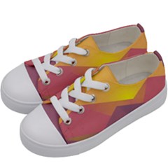 Image Sunset Landscape Graphics Kids  Low Top Canvas Sneakers by Sapixe