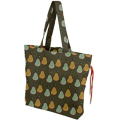 Pears Brown Drawstring Tote Bag by snowwhitegirl