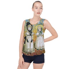 Little Victorian Girls Bubble Hem Chiffon Tank Top by snowwhitegirl
