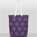 Hexagon Grid Geometric Hexagonal Full Print Rope Handle Tote (Small) View1