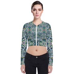 Pattern Design Pattern Geometry Zip Up Bomber Jacket by Simbadda