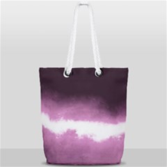 Ombre Full Print Rope Handle Tote (small) by Valentinaart