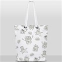Doodle Bob Pattern Full Print Rope Handle Tote (Small) View1