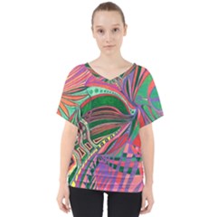 Delight  V-neck Dolman Drape Top by nicholakarma