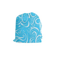 Scribble Reason Design Pattern Drawstring Pouch (medium) by Simbadda