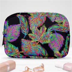 Autumn Pattern Dried Leaves Make Up Pouch (small) by Simbadda